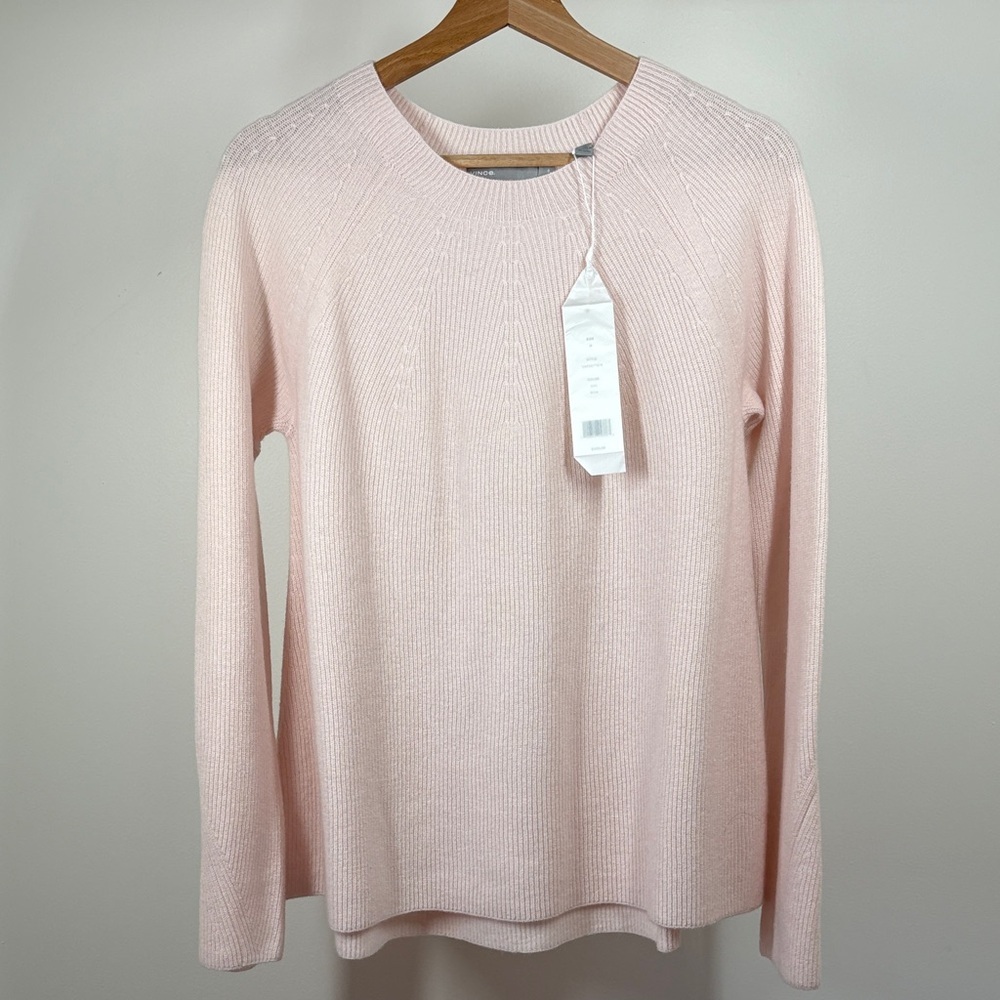 Vince Cashmere Soft Blush Knit Top